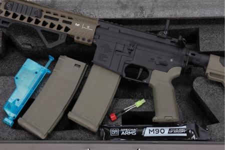 Karabinek ASG Specna Arms RRA SA-E17 EDGE™ HAL 2 Light Ops Stock Gen. 2 Oliwkowy