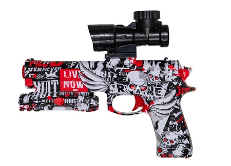 Pistolet elektryczny na żelowe kulki Beretta 92S - czerwony