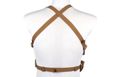 Minimalistyczna kamizelka typu Chest Rig Wosport VE-108 Coyote Brown