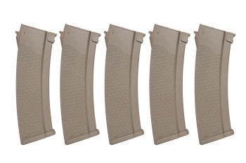 Zestaw 5 magazynków Mid-Cap S-Mag do serii J 175 kulek Tan