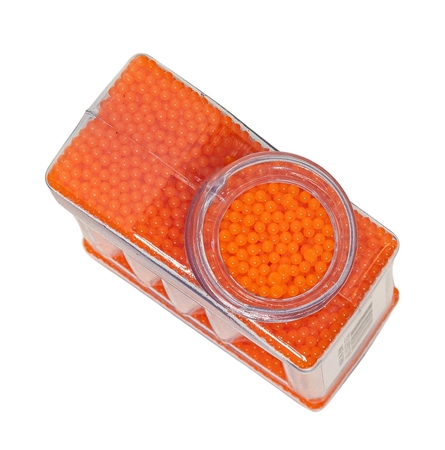 Kulki żelowe 7-8mm pojemnik 20000 szt. - pomarańczowe