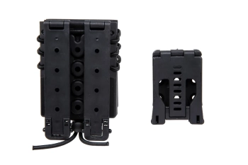 Ładownica na 2 magazynki M4/M16 Wosport Urban Assault Quick Pull Czarny