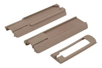 Zestaw osłon na szyny RIS - tan