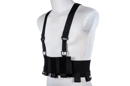 Kamizelka Low-Vis typu Chest Rig - Czarna