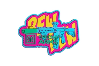 Naszywka Specna Arms Pew Pew Tęczowa