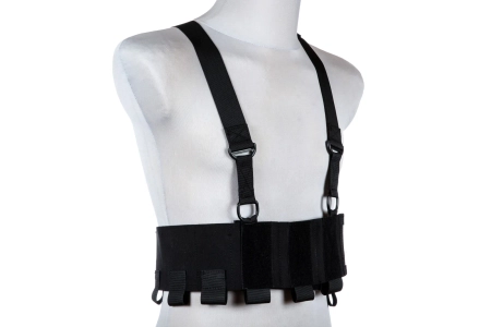 Kamizelka Low-Vis typu Chest Rig - Czarna