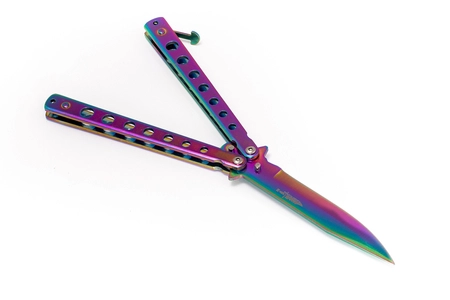 Nóż motylkowy Butterfly Rainbow Fade