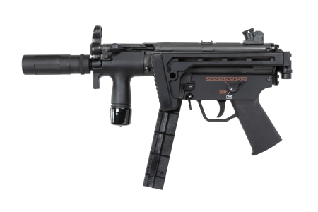 Pistolet maszynowy ASG BOLT Airsoft SWAT K (B.R.S.S) z atrapą tłumika dźwięku