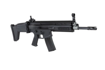 Karabinek szturmowy ASG Cybergun x FN HERSTAL SCAR-L z walizką transportową Czarny
