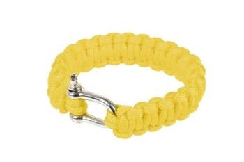 Bransoletka survivalowa (U) - żółta