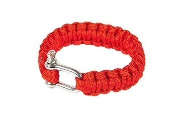 Bransoletka survivalowa (U) - czerwona