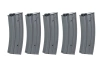 Zestaw 5 sztuk metalowych magazynków typu real-cap 30 kulek Specna Arms Szary