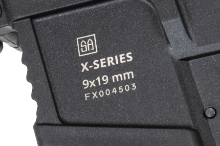 Pistolet maszynowy ASG Specna Arms SA-FX01 FLEX™ HAL ETU Half-Tan z pomarańczowym urządzeniem wylotowym