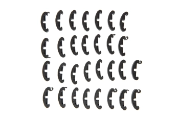 Zestaw klipsów na szynę RIS