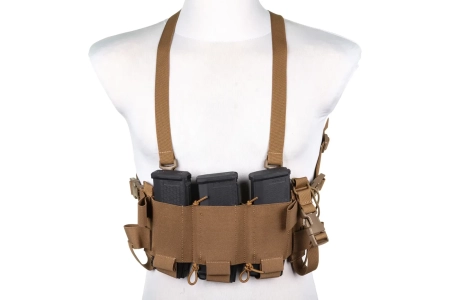 Minimalistyczna kamizelka typu Chest Rig Wosport VE-108 Coyote Brown