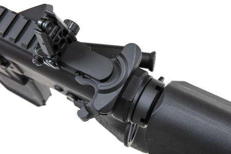 Karabinek ASG Specna Arms RRA SA-E25 HAL ETU™ Czarny z pomarańczowym urządzeniem wylotowym