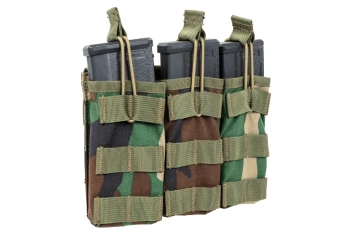 Potrójna ładownica typu Open na magazynki  M4/M16 Specna Arms Tactical Woodland