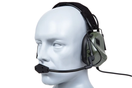 Taktyczne słuchawki Gen. 5 Wosport HD-19 Oliwkowe