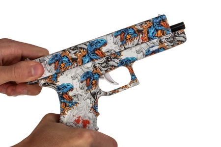 Pistolet sprężynowy na żelowe kulki G17 - morski