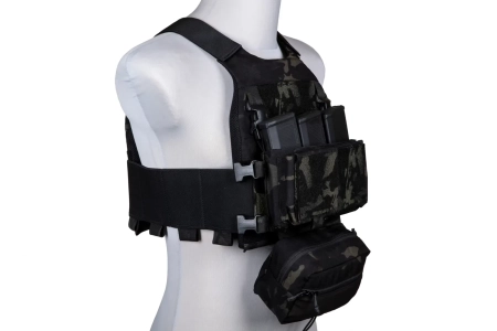 Kamizelka taktyczna typu FCS wraz z panelem typu MK Chest Rig - MC Black