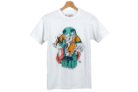 Koszulka GFC Tactical Skeleton Gunfire x Specna Arms Biała