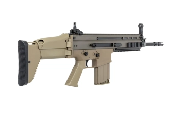 Karabinek szturmowy ASG Cybergun x FN HERSTAL SCAR-H z walizką transportową Tan