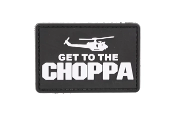 Naszywka 3D - Get to the Choppa - czarna