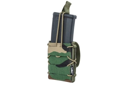 Pojedyncza ładownica typu Open Specna Arms Tactical na magazynki karabinowe Woodland