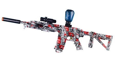 Karabin elektryczny na żelowe kulki AR15 - czarny