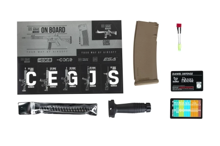 Karabinek ASG Specna Arms Daniel Defense® SA-C19 CORE™ HAL ETU™ 0.5J Chaos Bronze