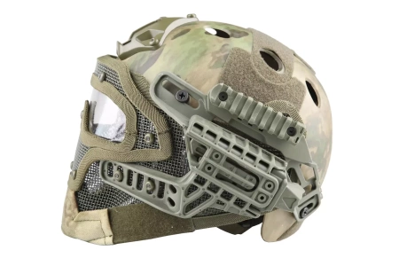 Replika kasku FAST PJ G4 System z osłoną twarzy - ATC-FG