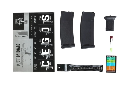 Karabinek ASG Specna Arms RRA SA-E25 HAL ETU™ Chaos Bronze z pomarańczowym urządzeniem wylotowym