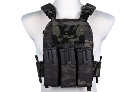 Kamizelka taktyczna typu Plate Carrier Wosport VE-75 MC Black