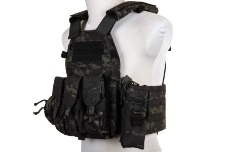 Kamizelka Plate Carrier Emerson Gear 6094A Style z zestawem ładownic MC Black