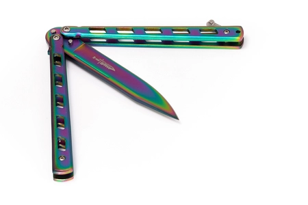 Nóż motylkowy Butterfly Rainbow Fade II