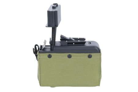 Magazynek typu box 1500 kulek Specna Arms x A&K do M249 Ranger Green
