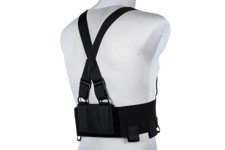 Kamizelka Low-Vis typu Chest Rig - Czarna
