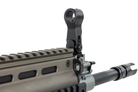 Karabinek szturmowy ASG Cybergun x FN HERSTAL SCAR-L z walizką transportową Tan