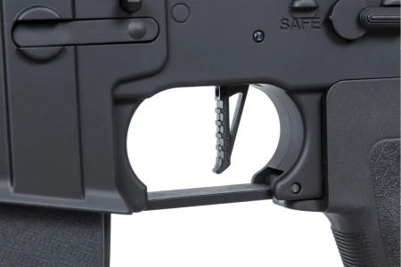 Karabinek ASG Specna Arms RRA SA-E24 HAL ETU™ Czarny z pomarańczowym urządzeniem wylotowym