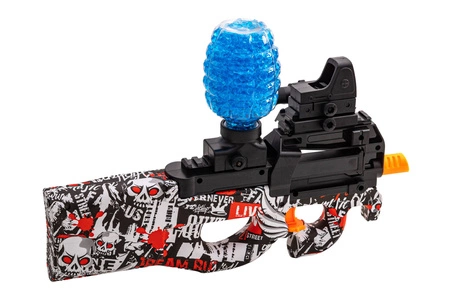 Karabinek na żelowe kulki P90 - czarny