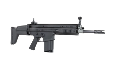 Karabinek szturmowy ASG Cybergun x FN HERSTAL SCAR-H z walizką transportową Czarny