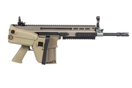 Karabinek szturmowy ASG Cybergun x FN HERSTAL SCAR-H z walizką transportową Tan