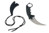 Nóż typu karambit , srebrny