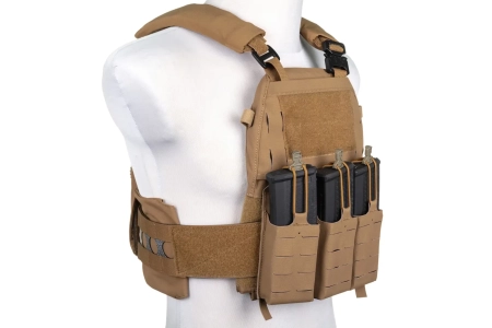 Kamizelka taktyczna typu Plate Carrier Wosport VE-75 Coyote Brown