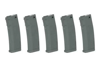Zestaw 5 magazynków S-Mag Mid-Cap na 125 kulek - Chaos Grey