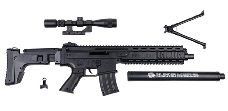 Replika sprężynowa karabinu SCAR-L - czarny