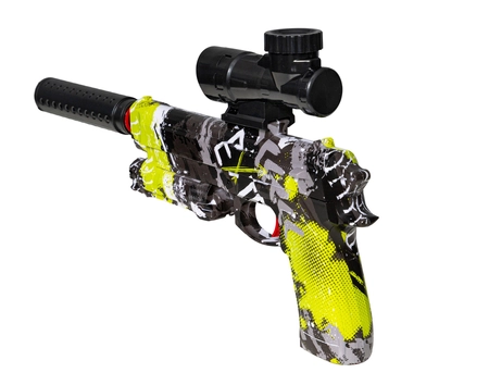 Pistolet elektryczny na żelowe kulki Beretta 92S - zielony