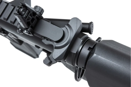 Karabinek ASG Specna Arms RRA SA-E24 HAL ETU™ Czarny z pomarańczowym urządzeniem wylotowym