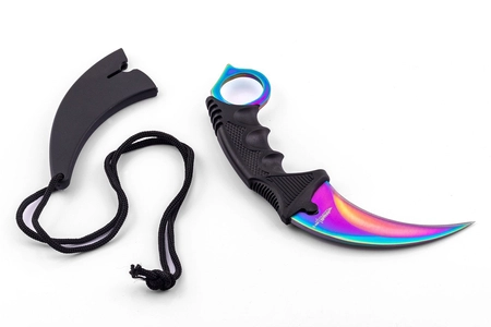 Nóż typu karambit Rainbow Fade