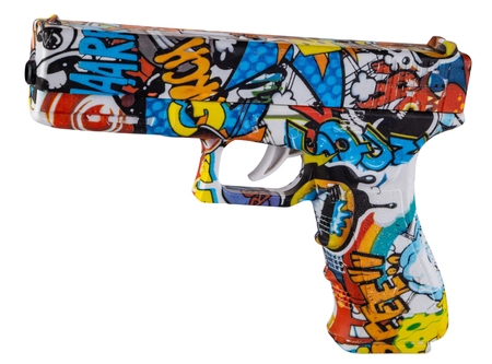 Pistolet sprężynowy na żelowe kulki G17 - morski